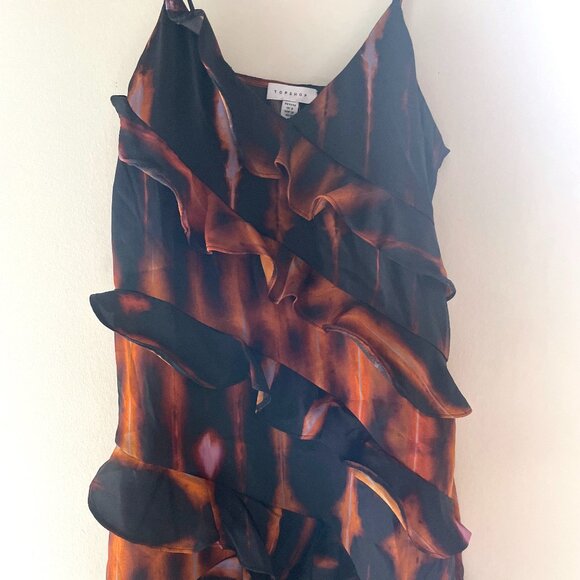 Topshop Rustic Ruffle Tunic - Picture 1 of 4